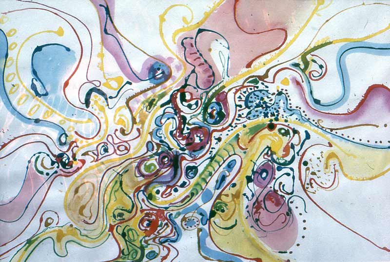 abstract watercolour art painting
