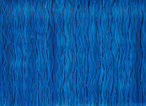 blue waving patterns acrylic on paper