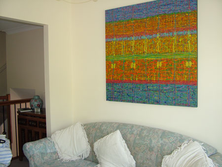 Gerzabek abstract painting in private collection