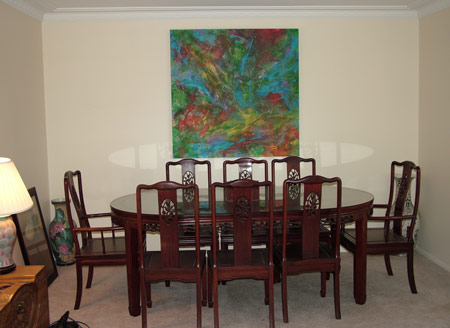 Finders keepers painting in private residence