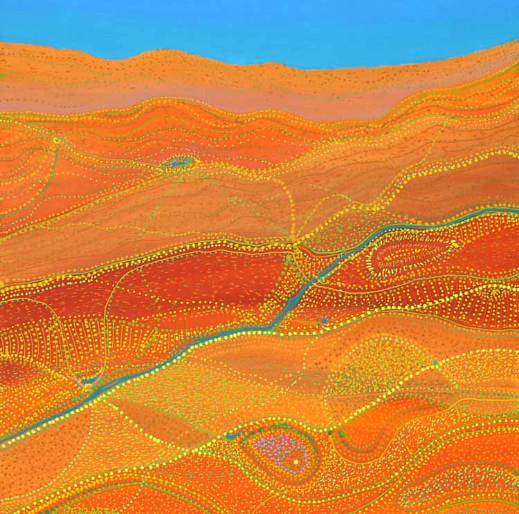 contemporary art abstract artist desert landscape painting