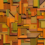 low rise abstract geometric wall sculpture bas-relief artwork