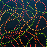 night moves dots in wavy pattern abstract work 