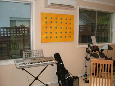 contemporary painting in Music room